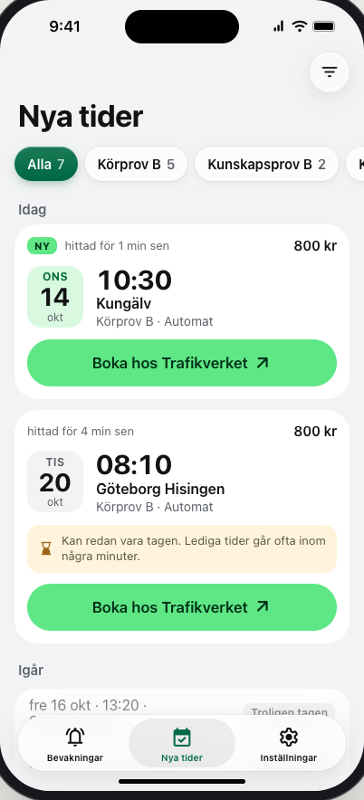 Nya tider i Provvakt